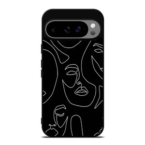 WOMAN FACE SKETCH PATTERN Google Pixel 9 Pro XL Case Cover