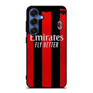 AC MILAN 2020 HOME JERSEY Samsung Galaxy S25 Case Cover AC MILAN 2020 HOME JERSEY Samsung Galaxy S25 Case Cover