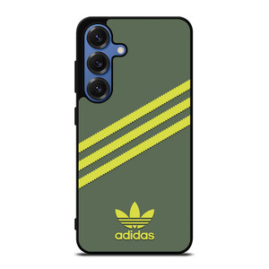 ADIDAS ORIGINALS STRIPES GREEN YELLOW Samsung Galaxy S25 Case Cover