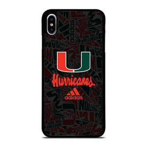 MIAMI HURRICANES UM ADIDAS iPhone XS Max Case Cover
