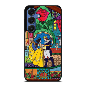 BEAUTY AND THE BEAST SETENED GLASS Samsung Galaxy S25 Case Cover