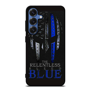 BLUE LINE POLICE WARRIOR SKULL Samsung Galaxy S25 Case Cover BLUE LINE POLICE WARRIOR SKULL Samsung Galaxy S25 Case Cover