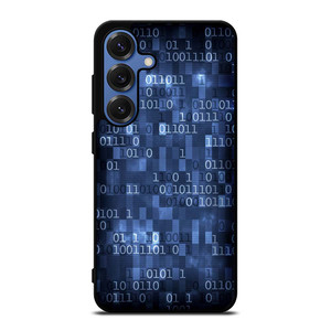 BLUE STYLISH BINARY CODE Samsung Galaxy S25 Case Cover