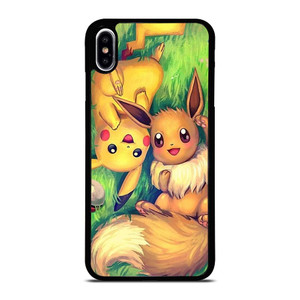 POKEMON EEVEE AND PIKACHU iPhone XS Max Case Cover POKEMON EEVEE AND PIKACHU iPhone XS Max Case Cover