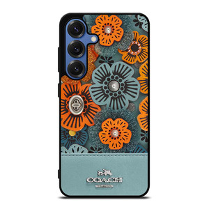 COACH NEW YORK BLUE TEA ROSE Samsung Galaxy S25 Case Cover COACH NEW YORK BLUE TEA ROSE Samsung Galaxy S25 Case Cover