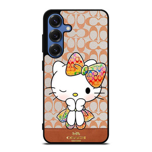 COACH NEW YORK LOGO HELLO KITTY Samsung Galaxy S25 Case Cover