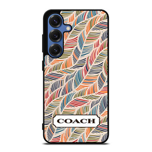 COACH NEW YORK LOGO MONOGRAM SEAMLESS PATTERN Samsung Galaxy S25 Case Cover