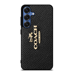 COACH NEW YORK LOGO ON BLACK WALLET Samsung Galaxy S25 Case Cover