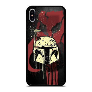 BOBA FETT HELMET STAR WARS ART iPhone XS Max Case Cover