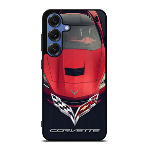 CORVETTE CAR RED LOGO Samsung Galaxy S25 Case Cover CORVETTE CAR RED LOGO Samsung Galaxy S25 Case Cover