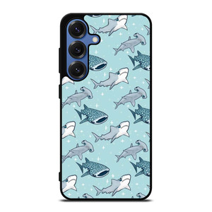 CUTE SHARK PATTERN Samsung Galaxy S25 Case Cover CUTE SHARK PATTERN Samsung Galaxy S25 Case Cover