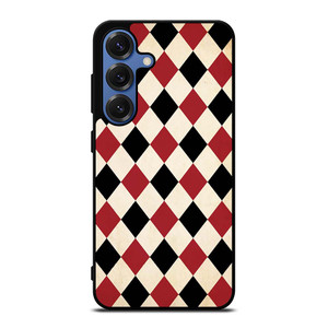 DIAMOND RED BACK PATTERN Samsung Galaxy S25 Case Cover