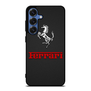 FERRARI HORSE CARBON LOGO Samsung Galaxy S25 Case Cover FERRARI HORSE CARBON LOGO Samsung Galaxy S25 Case Cover