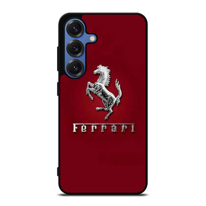 FERRARI LOGO RED Samsung Galaxy S25 Case Cover FERRARI LOGO RED Samsung Galaxy S25 Case Cover