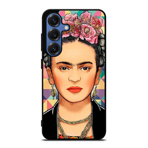 FRIDA KAHLO FACE COLORFUL ART Samsung Galaxy S25 Case Cover FRIDA KAHLO FACE COLORFUL ART Samsung Galaxy S25 Case Cover
