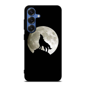 FULL MOON WOLF SILHOUETTE Samsung Galaxy S25 Case Cover FULL MOON WOLF SILHOUETTE Samsung Galaxy S25 Case Cover
