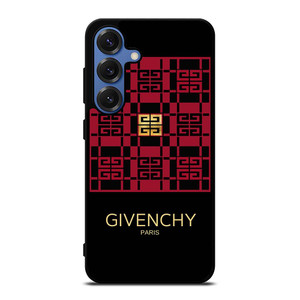 GIVENCHY PARIS LOGO RED GOLD Samsung Galaxy S25 Case Cover