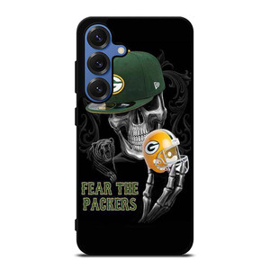 GREEN BAY PACKERS SKULL Samsung Galaxy S25 Case Cover GREEN BAY PACKERS SKULL Samsung Galaxy S25 Case Cover