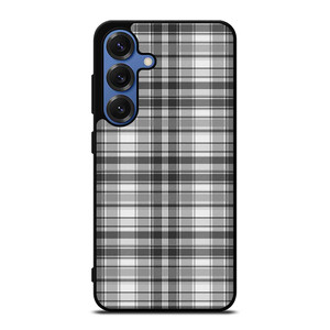 GREY CHECK FABRIC TEXTURES Samsung Galaxy S25 Case Cover GREY CHECK FABRIC TEXTURES Samsung Galaxy S25 Case Cover
