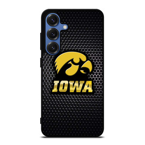 IOWA HAWKEYES METAL LOGO Samsung Galaxy S25 Case Cover