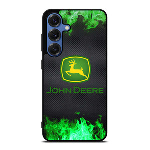 JOHN DEERE TRACTOR LOGO GREEN FIRE Samsung Galaxy S25 Case Cover JOHN DEERE TRACTOR LOGO GREEN FIRE Samsung Galaxy S25 Case Cover