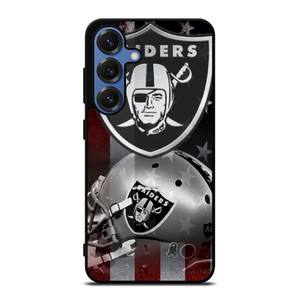 LAS VEGAS RAIDERS HELMET USA FLAG Samsung Galaxy S25 Case Cover