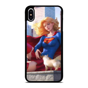 SUPERGIRL  DC CARTOON iPhone XS Max Case Cover