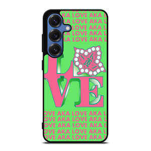 LOVE AKA PINK AND GREEN Samsung Galaxy S25 Case Cover