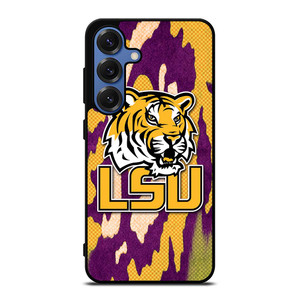 LSU TIGERS FOOTBALL HALFTONE Samsung Galaxy S25 Case Cover