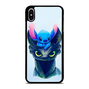 TOOTHLESS AND STITCH ART iPhone XS Max Case Cover