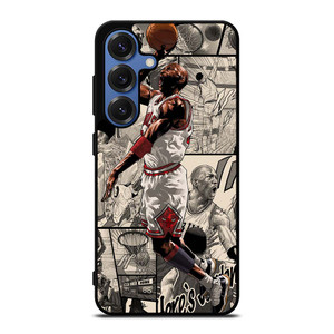MICHAEL JORDAN COMIC ART Samsung Galaxy S25 Case Cover