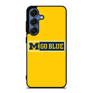 MICHIGAN WOLVERINES GO BLUE UNIVERSITY FOOTBALL LOGO Samsung Galaxy S25 Case Cover