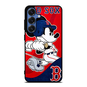 MICKEY MOUSE BOSTON RED SOX Samsung Galaxy S25 Case Cover