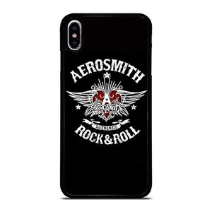 AEROSMITH ROCK AND ROLL BADGE iPhone XS Max Case Cover AEROSMITH ROCK AND ROLL BADGE iPhone XS Max Case Cover