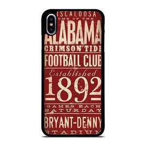 ALABAMA CRIMSON TIDE FOOTBALL CLUB 1892 iPhone XS Max Case Cover ALABAMA CRIMSON TIDE FOOTBALL CLUB 1892 iPhone XS Max Case Cover