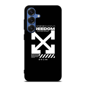 OFF WHITE CLOTHING FREEDOM Samsung Galaxy S25 Case Cover OFF WHITE CLOTHING FREEDOM Samsung Galaxy S25 Case Cover