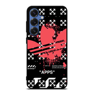 OFF WHITE X ADIDAS RED Samsung Galaxy S25 Case Cover
