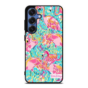 PATTERN LILLY PULITZER FLAMINGO Samsung Galaxy S25 Case Cover