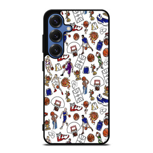 PLAYFUL BASKETBALL DOODLE ART Samsung Galaxy S25 Case Cover PLAYFUL BASKETBALL DOODLE ART Samsung Galaxy S25 Case Cover
