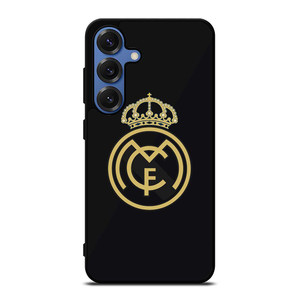 REAL MADRID CF LOGO BLACK Samsung Galaxy S25 Case Cover