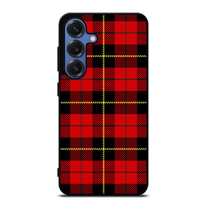 RED BLACK TARTAN PATTERN Samsung Galaxy S25 Case Cover