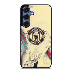RED DEVILS MANCHESTER UNITED FC LOGO Samsung Galaxy S25 Case Cover