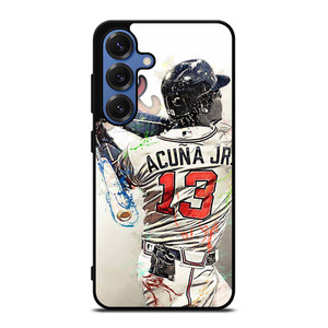 RONALD ACUNA JR 13 ATLANTA BRAVES Samsung Galaxy S25 Case Cover RONALD ACUNA JR 13 ATLANTA BRAVES Samsung Galaxy S25 Case Cover