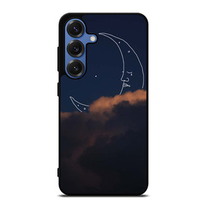 SAD CRESCENT MOON Samsung Galaxy S25 Case Cover