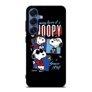 SNOOPY FACES THE PEANUTS CARTOON Samsung Galaxy S25 Case Cover