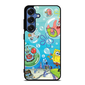 SPONGEBOB AND FRIENDS BUBBLES Samsung Galaxy S25 Case Cover SPONGEBOB AND FRIENDS BUBBLES Samsung Galaxy S25 Case Cover