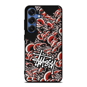 STUSSY CORAL PATTERN Samsung Galaxy S25 Case Cover