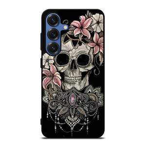 SUGAR SKULL FLOWER Samsung Galaxy S25 Case Cover SUGAR SKULL FLOWER Samsung Galaxy S25 Case Cover