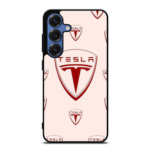 TESLA CAR LOGO COLLAGE Samsung Galaxy S25 Case Cover