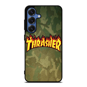 THRASHER LOGO CAMO FABRIC Samsung Galaxy S25 Case Cover THRASHER LOGO CAMO FABRIC Samsung Galaxy S25 Case Cover